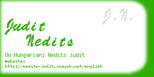 judit nedits business card